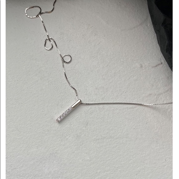 Five Gems Silver Necklace - Picture 5 of 7